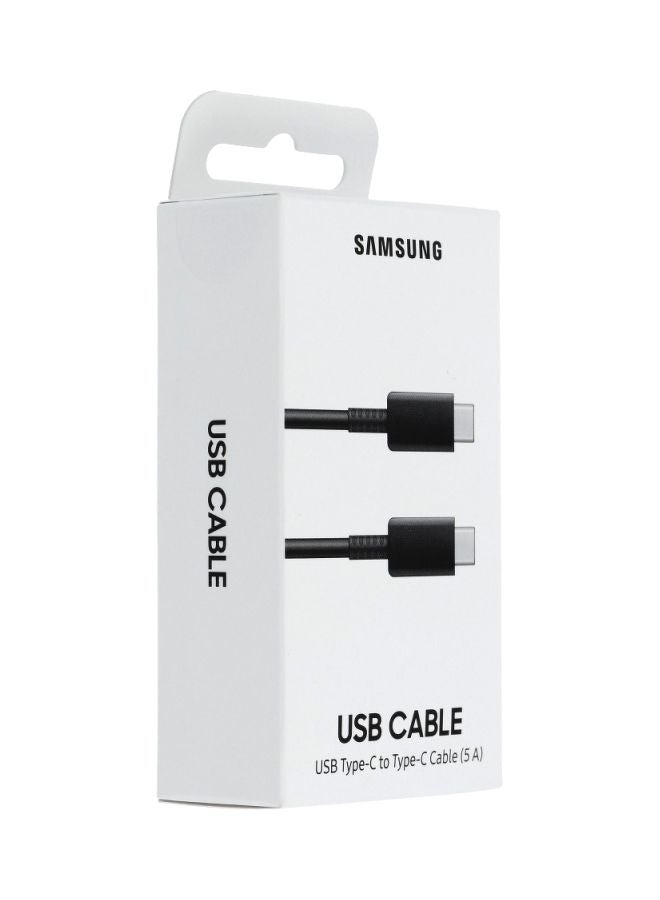 Samsung Wall Charger, USB-C port - EP-TA800NBEGGB with Samsung USB-C Charging Cable, 1 Meter, 5A, Black - EP-DN975BBEGWW, Black, 25 Watt