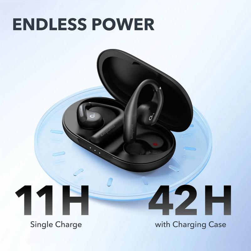 Anker Soundcore AeroFit Earbuds , With 4 Mics , Black - A3872H11