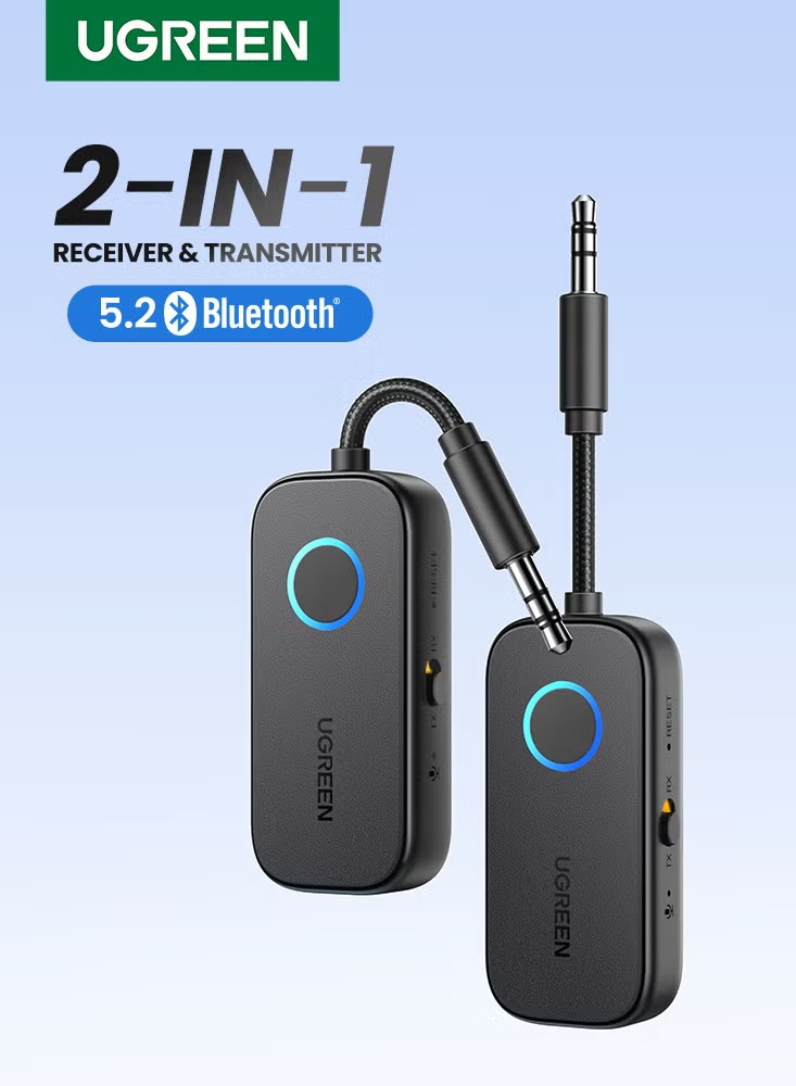 Ugreen 35222 Bluetooth Audio Receiver ,3.5mm AUX jack ,Black - CM672
