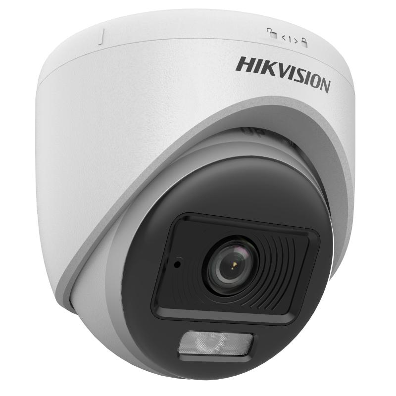 كاميرا مراقبة داخلية سلكية منفذ تناظري HD (TVI / AHD / CVI / CVBS)، ميكروفون مدمج هيك فيجن ، ابيض - DS-2CE70KF0T-LPFS