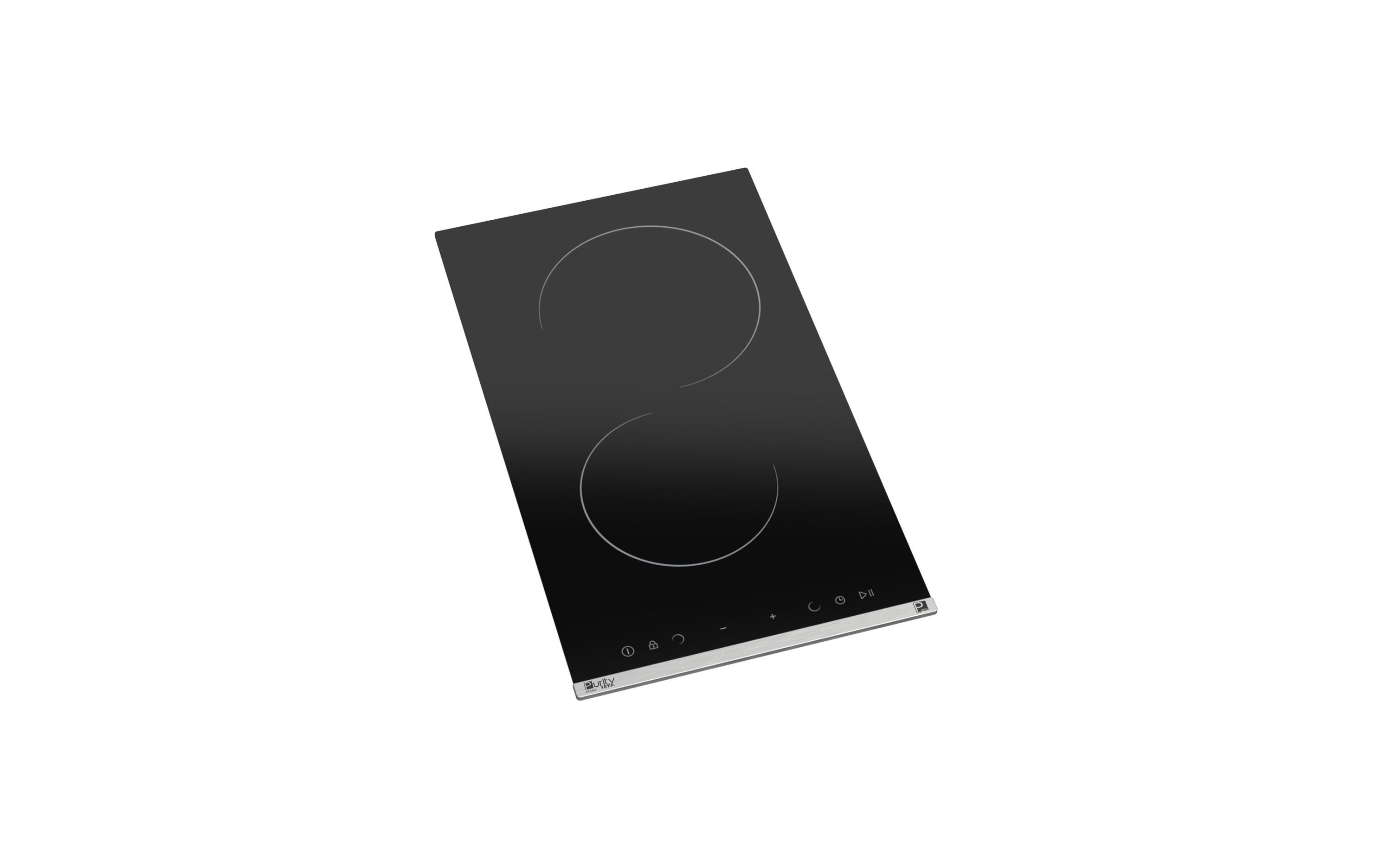 Purity Electricity Electric Built-in Hob ,30 Centimeter 2 Burners ,Black - V3050