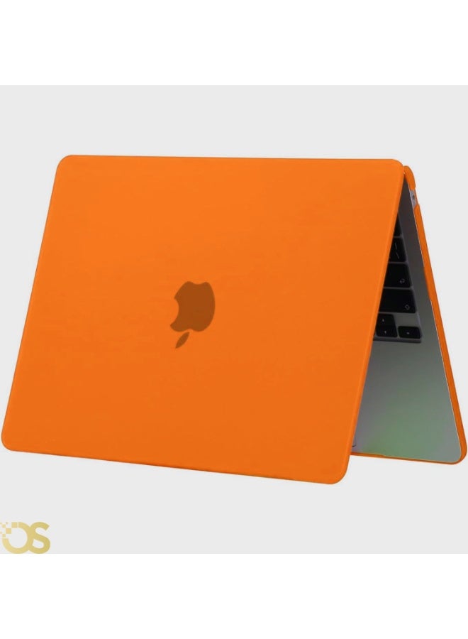Generic Matte Hard Shell Case with Screen Protector for MacBook Air 13.3-inch (models A1932, A2179, A2337) , Orange