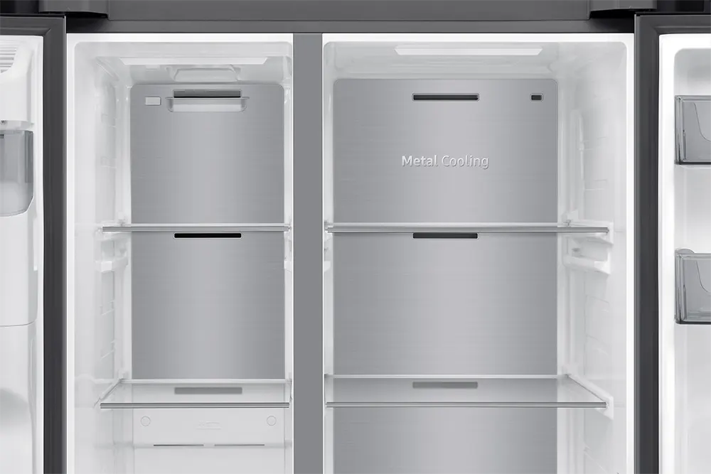 Samsung NoFrost Side-by-side Refrigerator , 640 Liter Inverter Motor , Inox - RS70F64KAT/MR