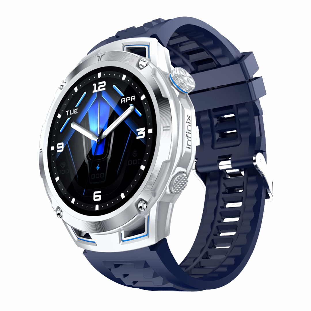 ساعة ذكية انفنكس GTWATCH 5 Pro، مقاس 1.43 Inch بلون أزرق وفضي