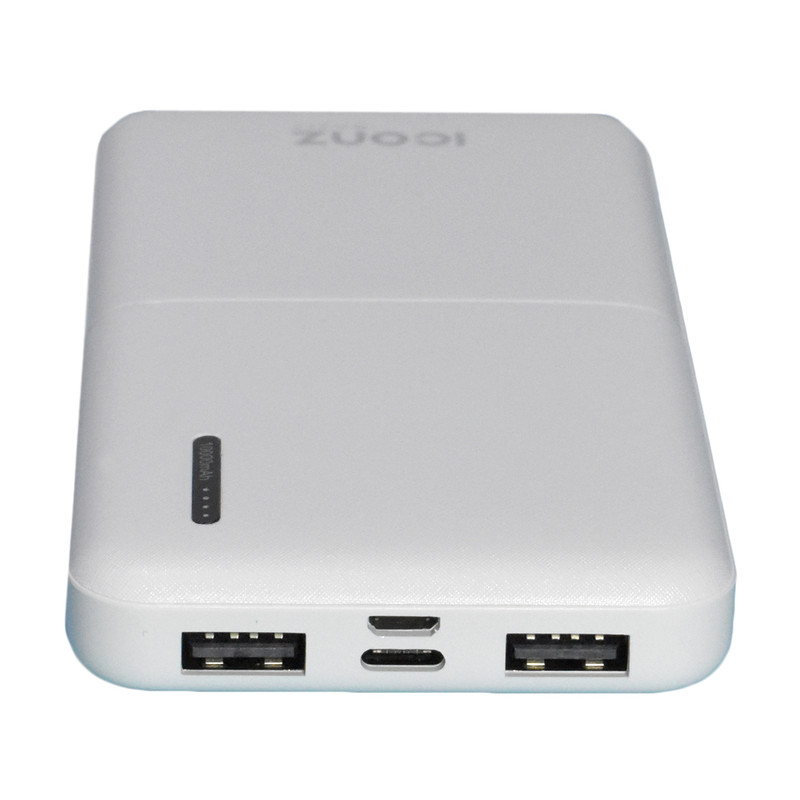 Iconz XPB11CW Power Bank , 10000 mAh 2 Ports , White