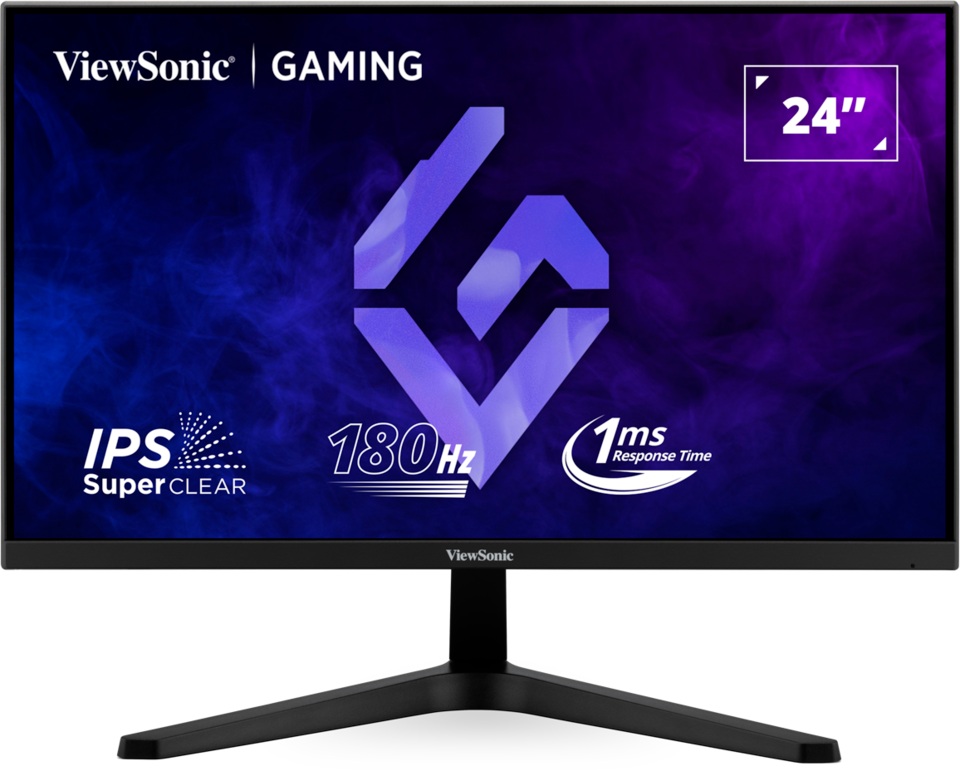 شاشة جيمنج فيوسونيك VX24G1-HD ، مقاس 24 بوصة ، معدل تحديث 180 هرتز ، معدل استجابة 1 مللي ثانية ، اسود