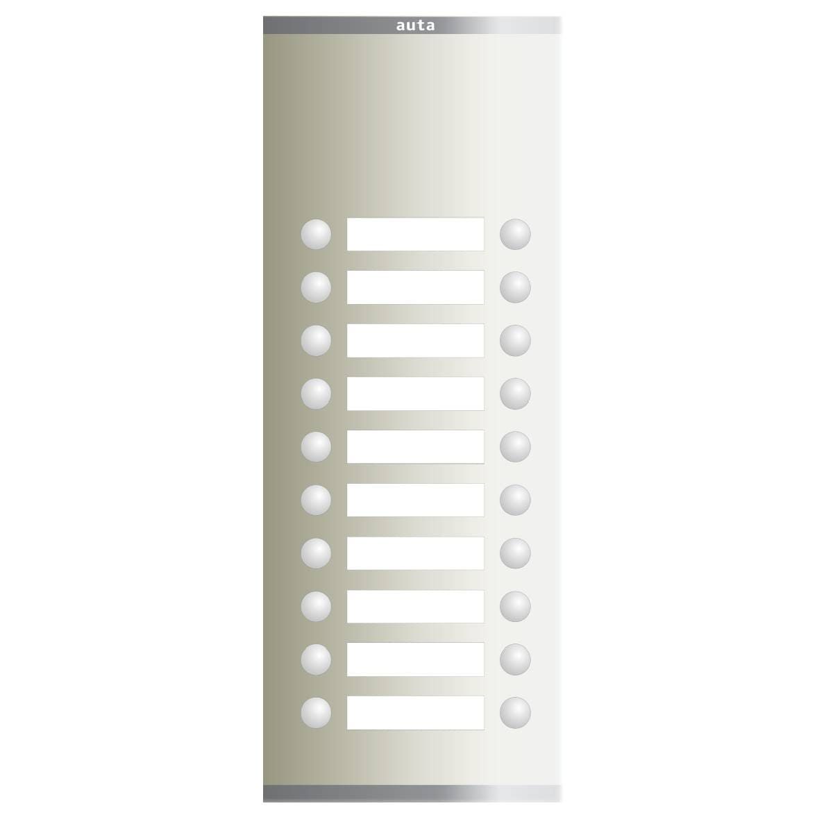 Auta P S4 210 Auta Compact Analog Panel With 20 Buttons ,Aluminium - 850440