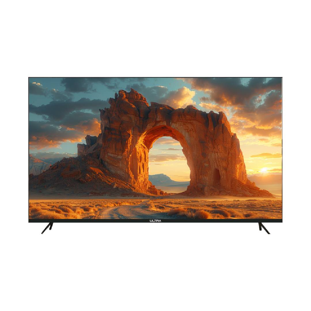 شاشة تلفزيون سمارت بدون إطار الترا ، مقاس 65 بوصة ، ليد ، دقة 4K UHD ، بريسيفر داخلي