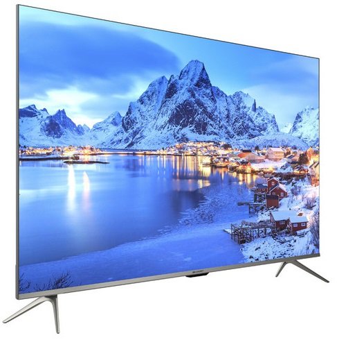 شاشة تلفزيون سمارت شارب ، مقاس 55 بوصة ، ليد ، دقة 4K UHD ، بريسيفر داخلي