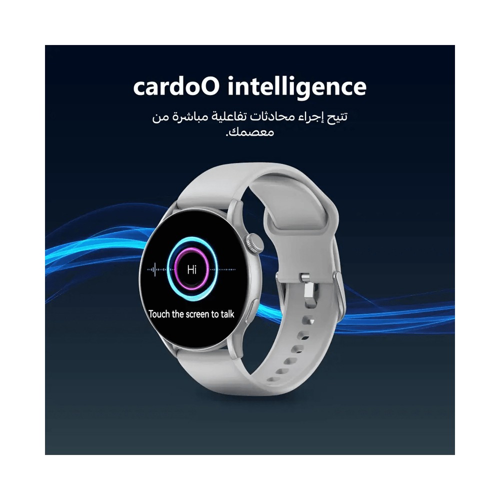 Cardoo X Orbit Smart Watch , 1.6 Inch Silver