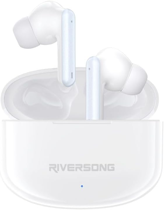 Riversong Airfly L8 Earbuds , Noise Cancellation , White - EA226