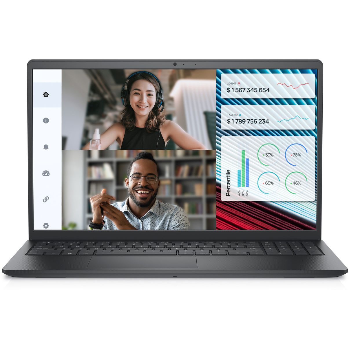 لاب توب ديل Vostro 3520 ، معالج انتل كور i3-1215U 15.6 بوصة ، هارد 512 جيجا بايت ، رام 8 جيجا بايت ، كارت شاشة انتل UHD جرافيكس ،فري دوس - اسود