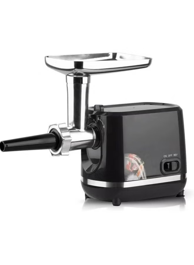 Raf Meat Mincer with Attachments 1200 Watt , Black Silver - R.3395