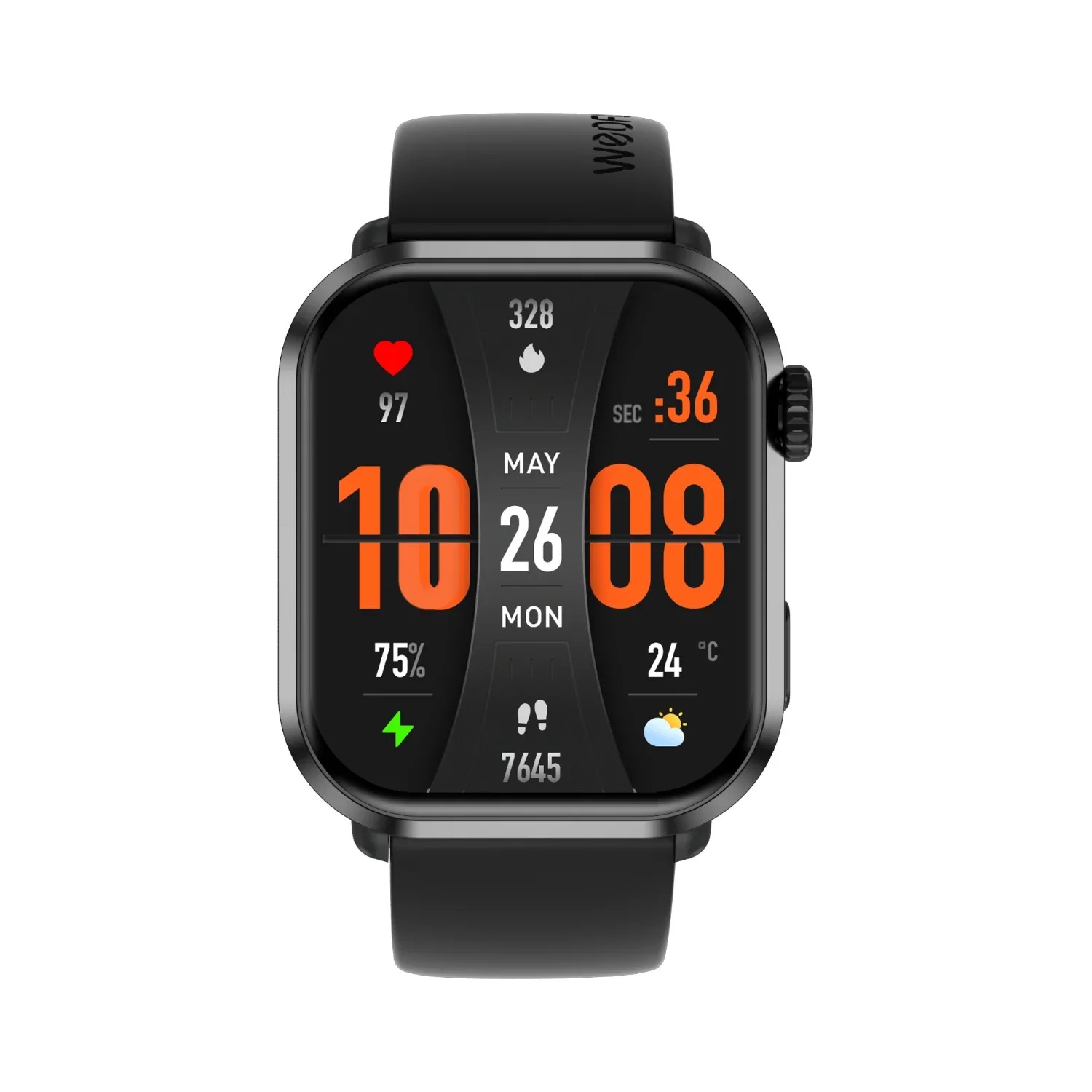 Weofly Power 2 Smart Watch , 1.85 Inch Black
