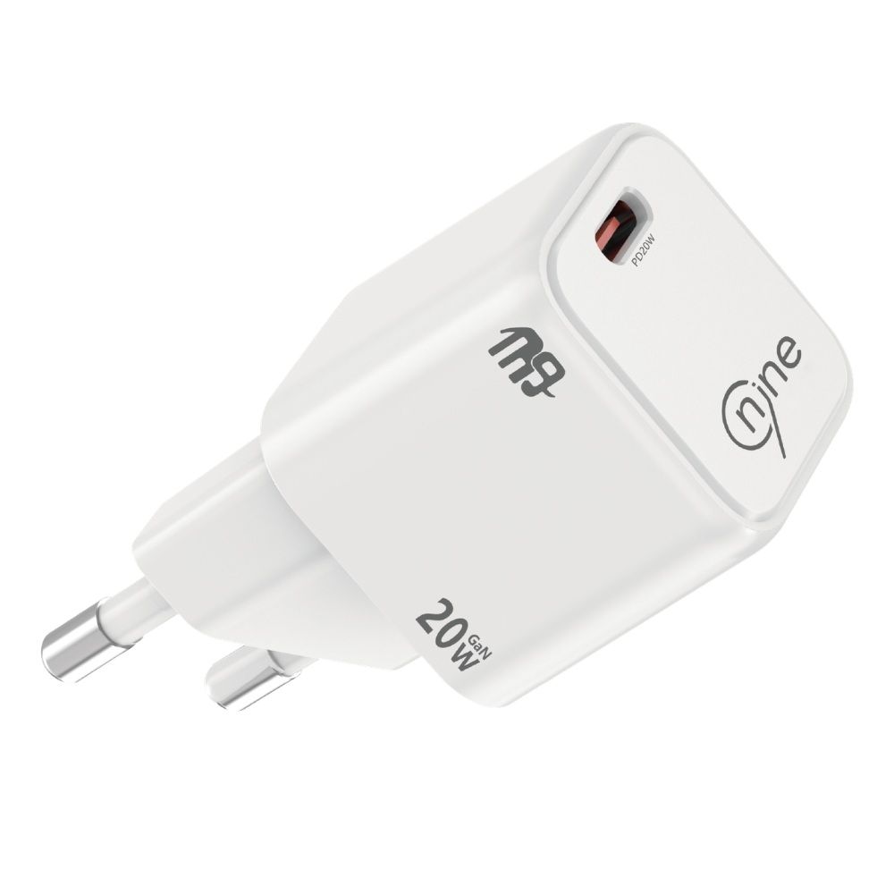 Nine Go Power Wall Charger , 1 Ports Type C , 20 Watt 100 Volt White