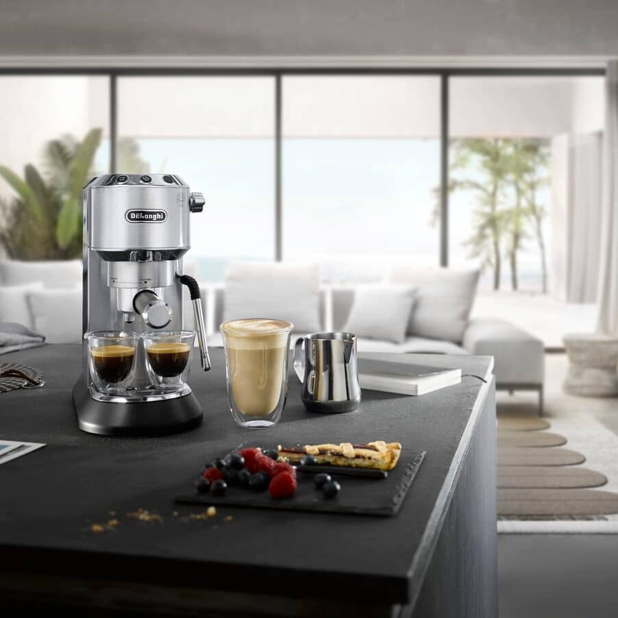 Delonghi Dedica Arte Espresso Machine , 1 Liter , Stainless Steel - EC885M