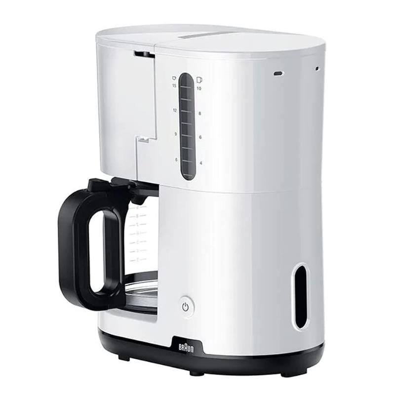 Braun Breakfast1 Drip Coffee Maker , 2.5 Liter 10 Cups 1000 Watt , White - KF1100