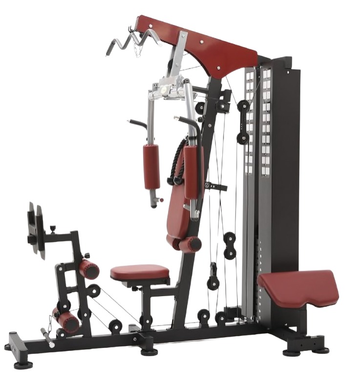 Generic Multi Gym , 200 Kilogram Black Red
