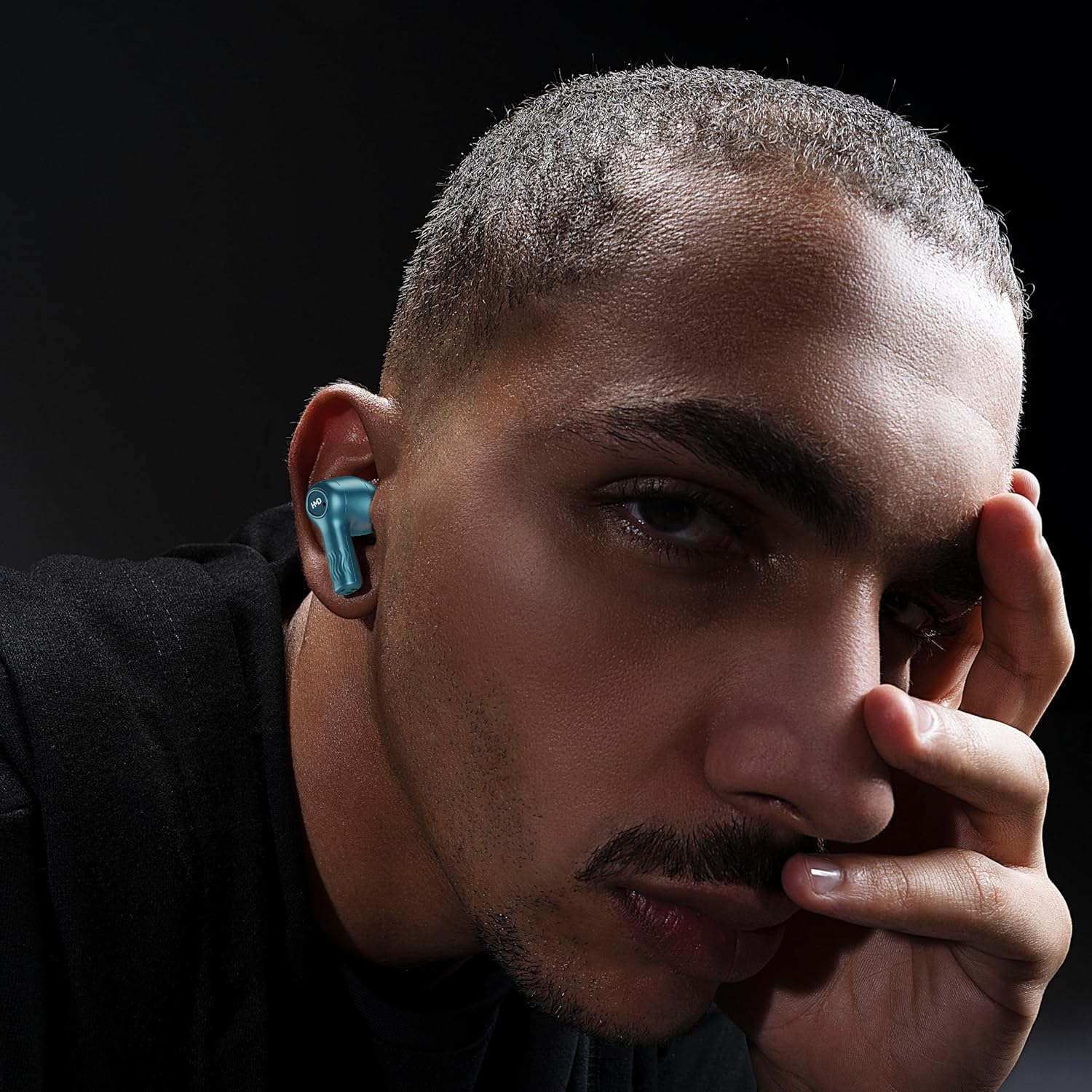 ايربودز اتش ام دي DUB X50 برو ، بخاصية إلغاء الضوضاء النشطة ، ازرق