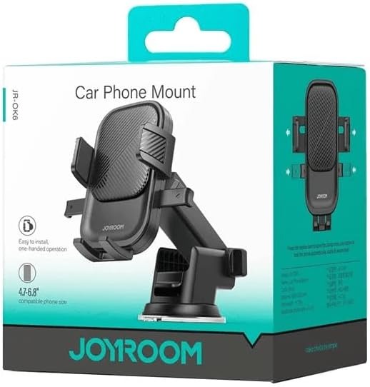 Joyroom Mobile Car Holder for 4.7 to 6.8 6.8-inch phones , Black
