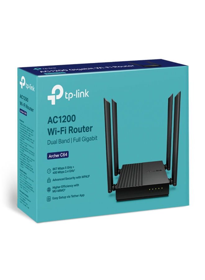 Tp-Link Archer C64 Router , 5 Ports , Black