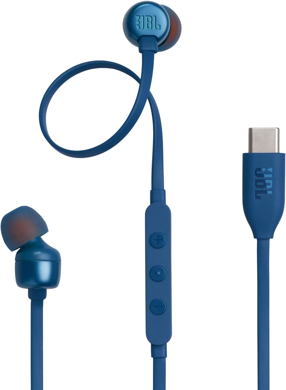 Jbl Tune 310C Wired Earphones , EQ Presets , Blue - JBLT310C