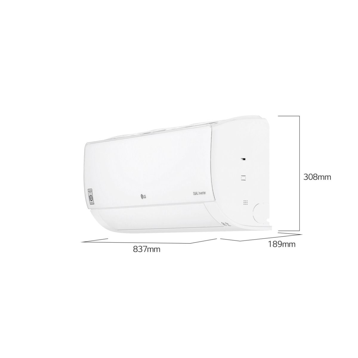 LG Split Air Conditioner ,5 horsepower Inverter Motor Cooling and Heating ,White - S4-W36R43EA