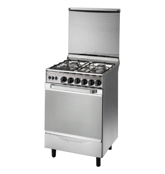 بوتاجاز غاز يونيفرسال نيو كلاسيك ، عدد 4 شعلة ، فضي - 4508NC- G