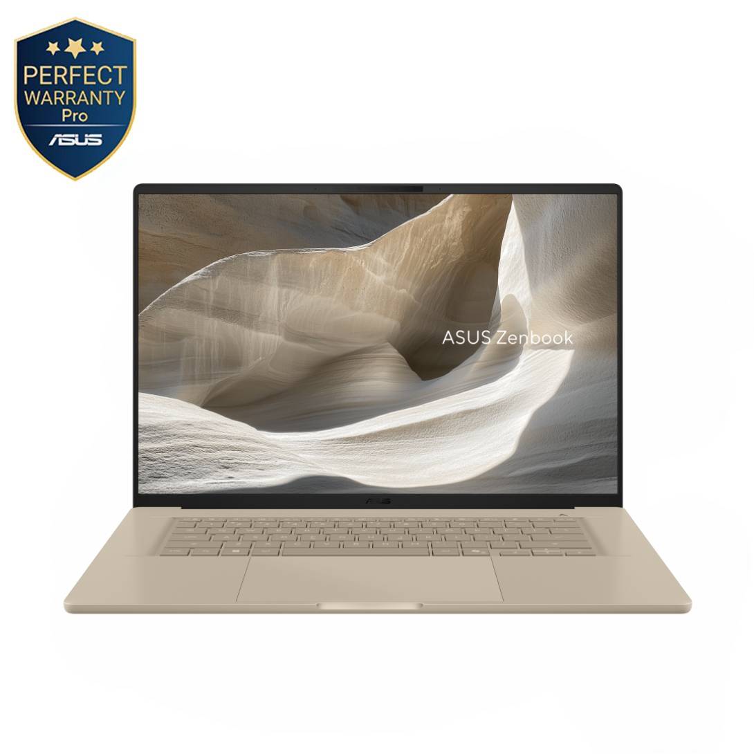 Asus Zenbook A14 UX3407NA-QD15CW Laptop ,Qualcomm Snapdragon X2 Elite Extreme X2E88100 14 Inch ,512 GB SSD ,16 GB ,Qualcomm Adreno ,Windows 11 - Zabriskie Beige
