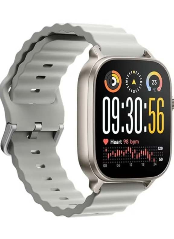 Realme Watch 5 Smart Watch , 1.97 Inch Titanium Silver - RMW2501