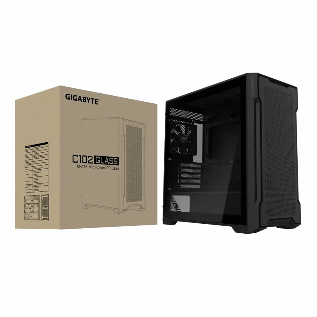 كيسة كمبيوتر جيجابايت C102 جلاس