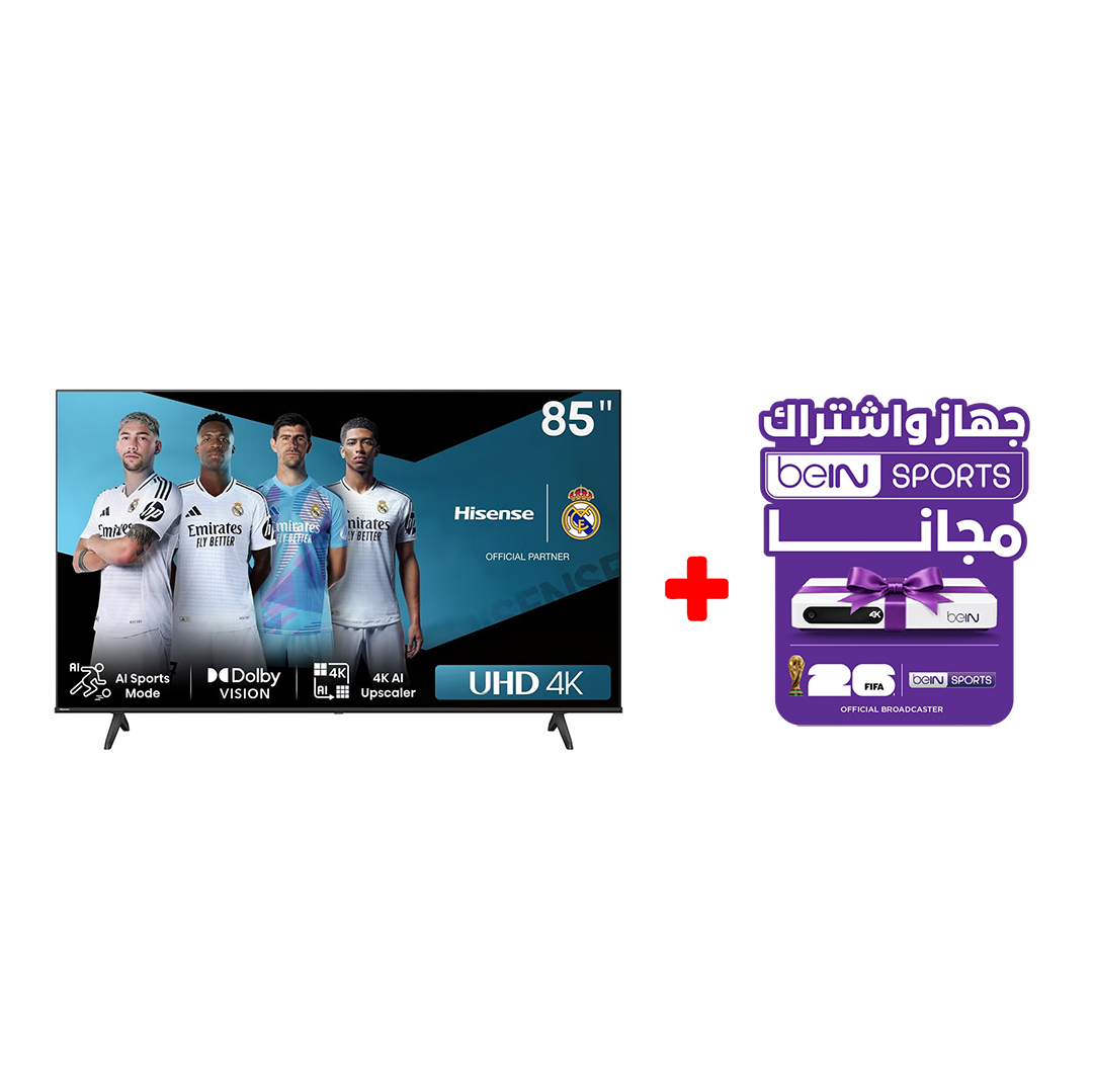 Hisense 85 Inch Smart TV , 4K UHD LED