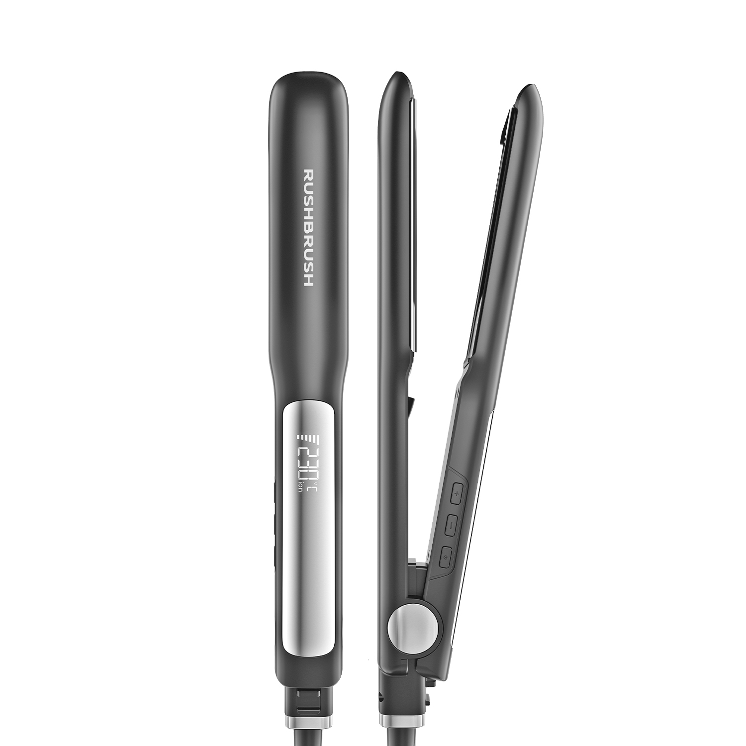 Rush Brush X2 Keratin PRO Hair Straightener 250 Celsius , Classic Black