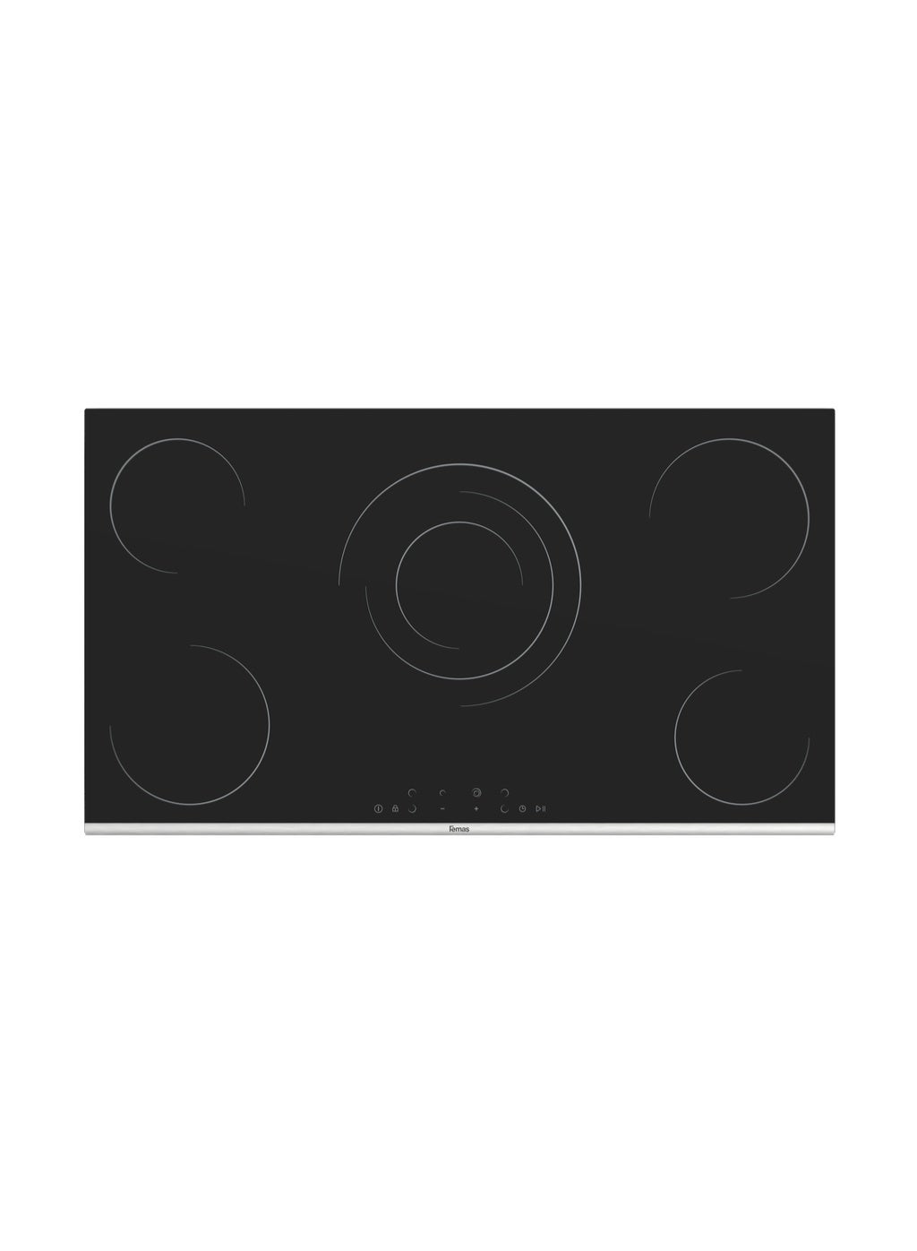 Kitchen Line Electricity Electric Built-in Hob ,90 Centimeter 5 Burners ,Black - MS293