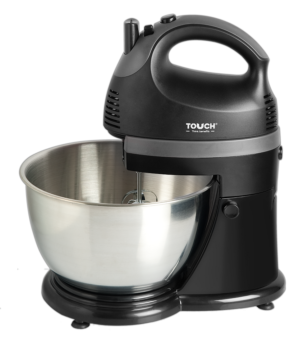 Touch El Zenouki Elzenouky Stand Mixer 4 Liter Black Silver - 40509