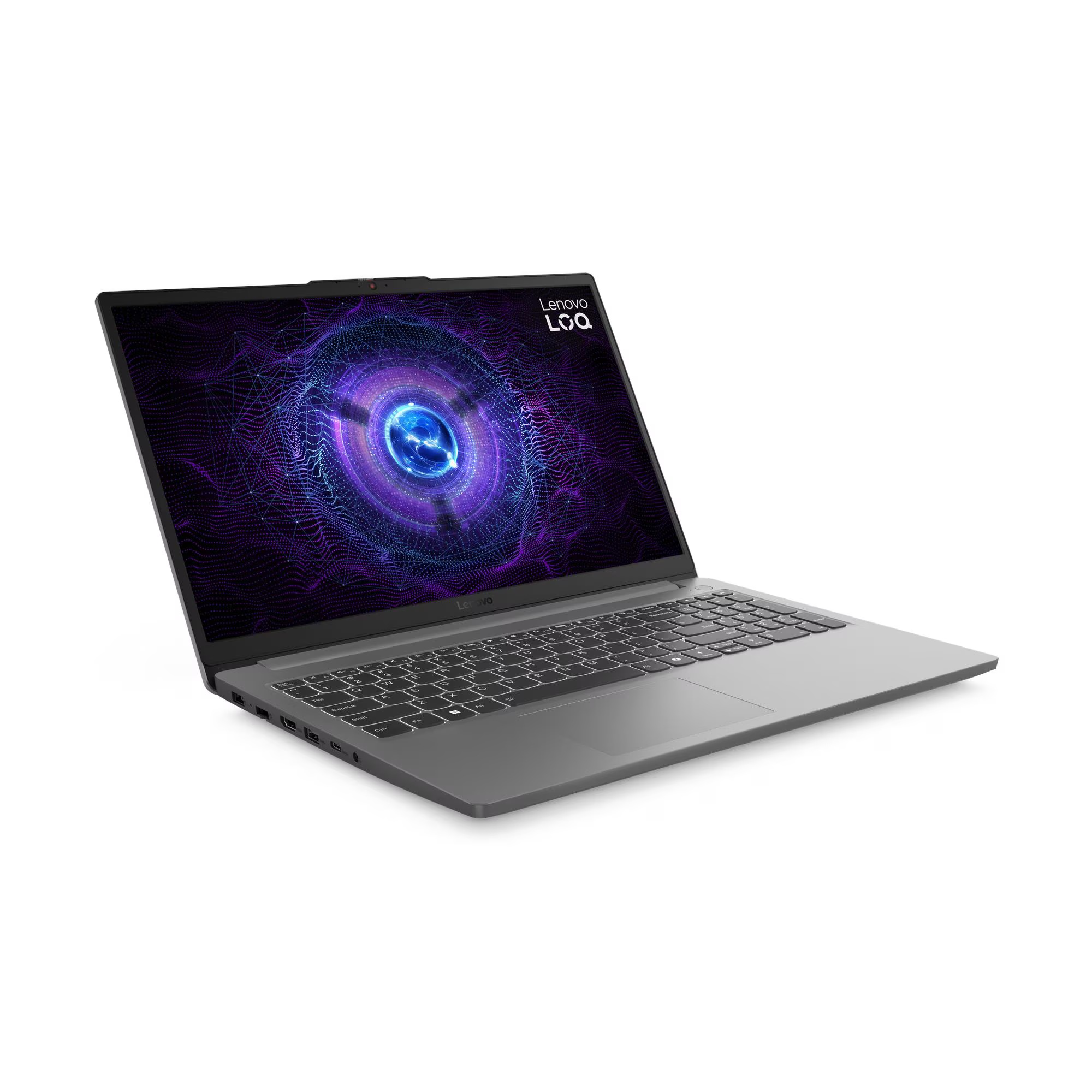 لاب توب لينوفو LOQ 15IAX9E - 83LK0060ED ، معالج انتل كور i5-12450HX 15.6 بوصة ، هارد 512 جيجا بايت SSD ، رام 16 جيجا بايت ، كارت شاشة انفيديا جي فورس RTX 3050 ،ويندوز 11 - رمادي لونا