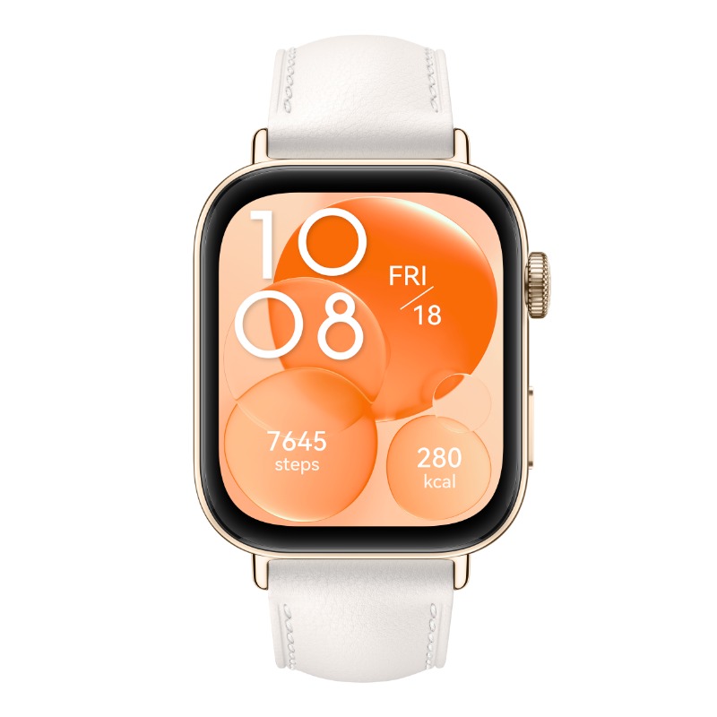 Huawei Watch Fit 3 Smart Watch , 1.82 Inch White Gold
