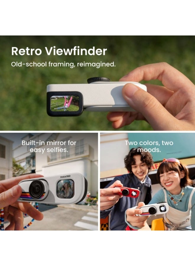 Insta360 GO 3S Retro Action Camera Bundle , 12 megapixels , Classic Red - G03S120