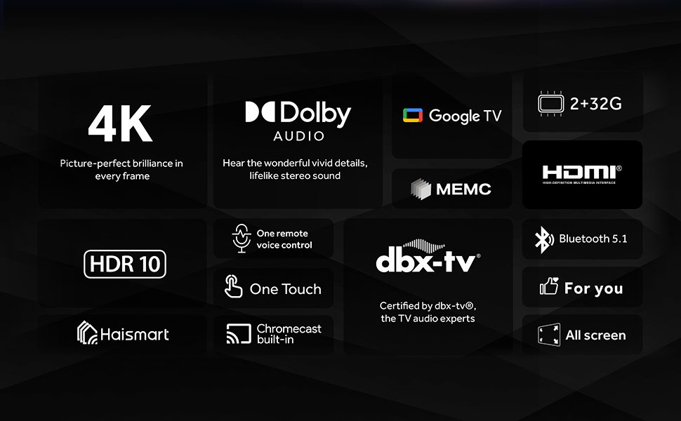شاشة تلفزيون سمارت هاير ، مقاس 50 بوصة ، ليد ، دقة 4K UHD ، بريسيفر داخلي