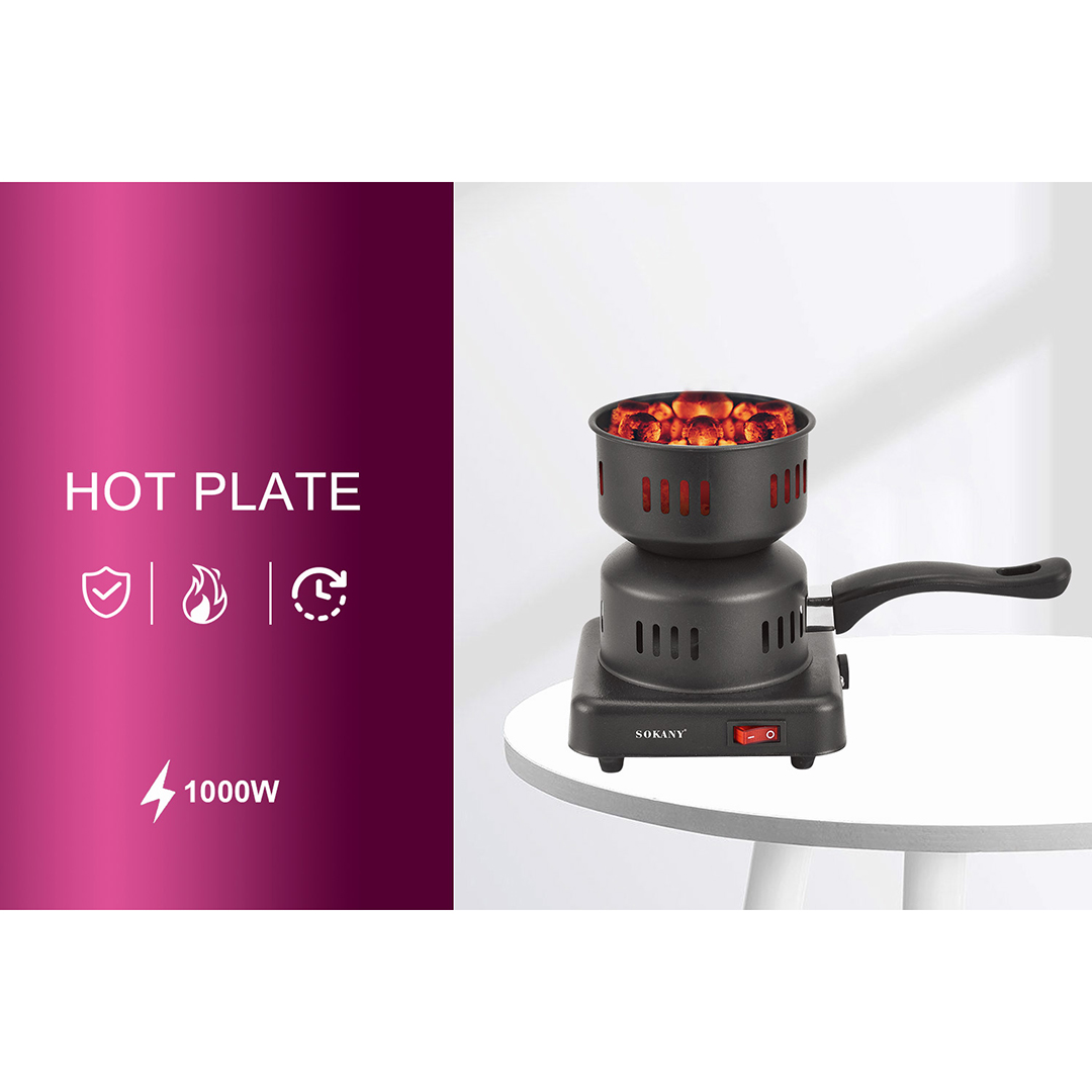 Sokany Electric Charcoal Burner Black - SK-5103