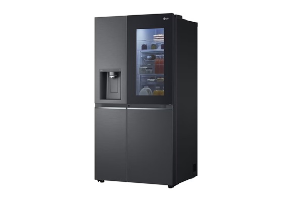 ثلاجة 4 باب ال جي ، سعة 635 لتر ، نوفروست ، انفرتر ، أسود ستيل - GC-X257CQEW