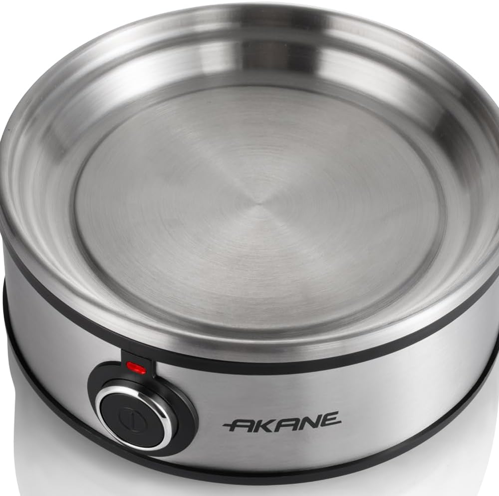 AKANE Egg Cooker 350 Watt Silver Black - A.0054