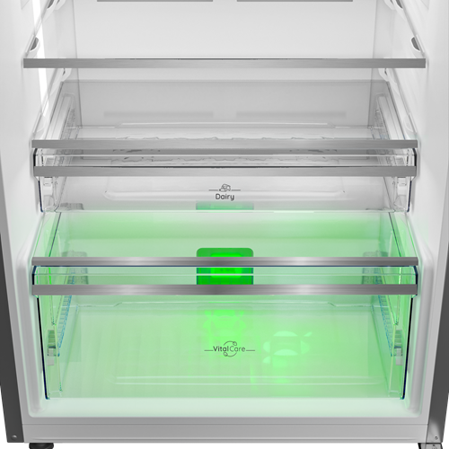 Ariston NoFrost Top Freezer Refrigerator , 455 Liter Inverter Motor , Dark Inox - ART70 F1452 DXDI