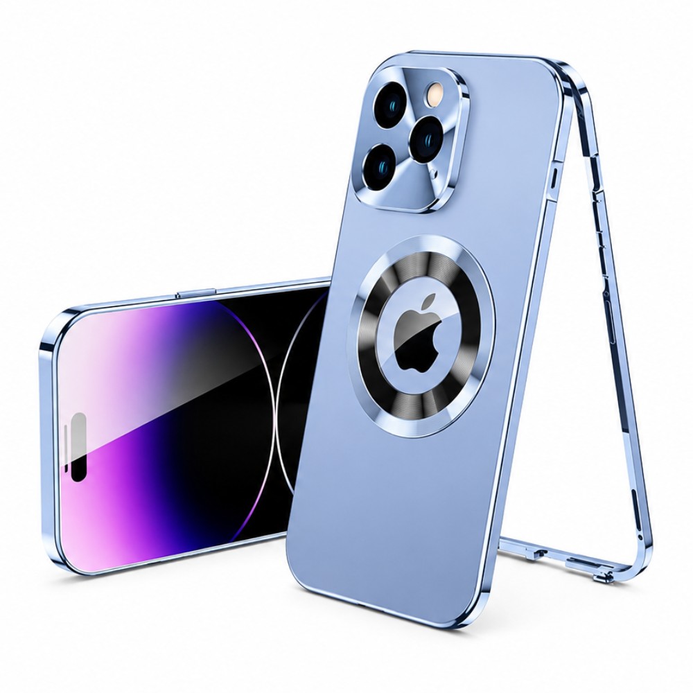 Nine TPU + PC MagSafe Back Cover foriPhone 12 pro ,Light Steel Blue