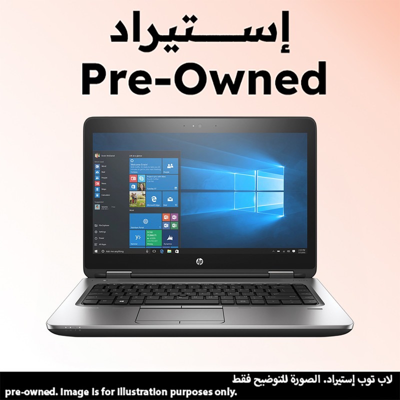 لاب توب استيراد اتش بي برو بوك 640 G3 نوت بوك ، معالج انتل كور i5-7300U ، هارد 256 جيجا بايت SSD ، رام 8 جيجا بايت ، كارت شاشة انتل HD جرافيكس 620
