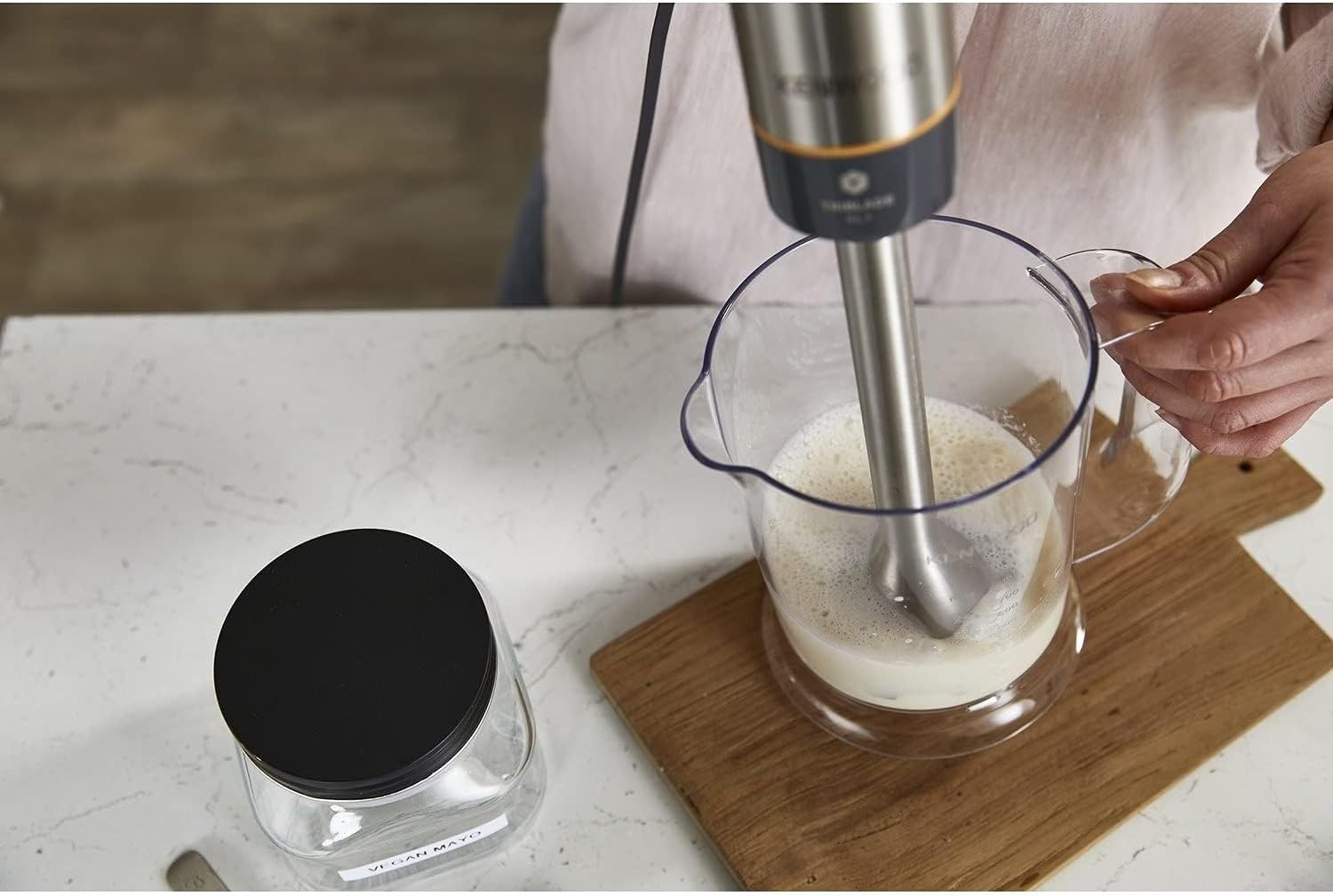 Kenwood Triblade XL Hand Blender with Attachments 1000 Watt Grey - HBM60307GY