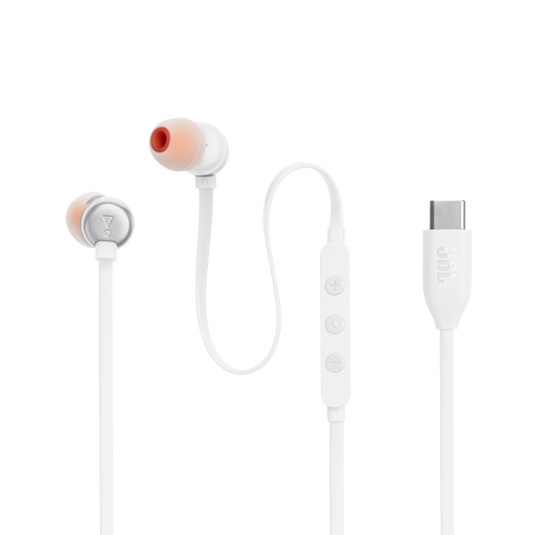 Jbl Tune 310C Wired Earphones , EQ Presets , White - JBLT310C