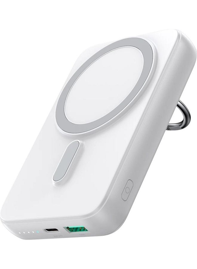 Joyroom Wired and wireless Power Bank , 10000 mAh , White , JR-W050