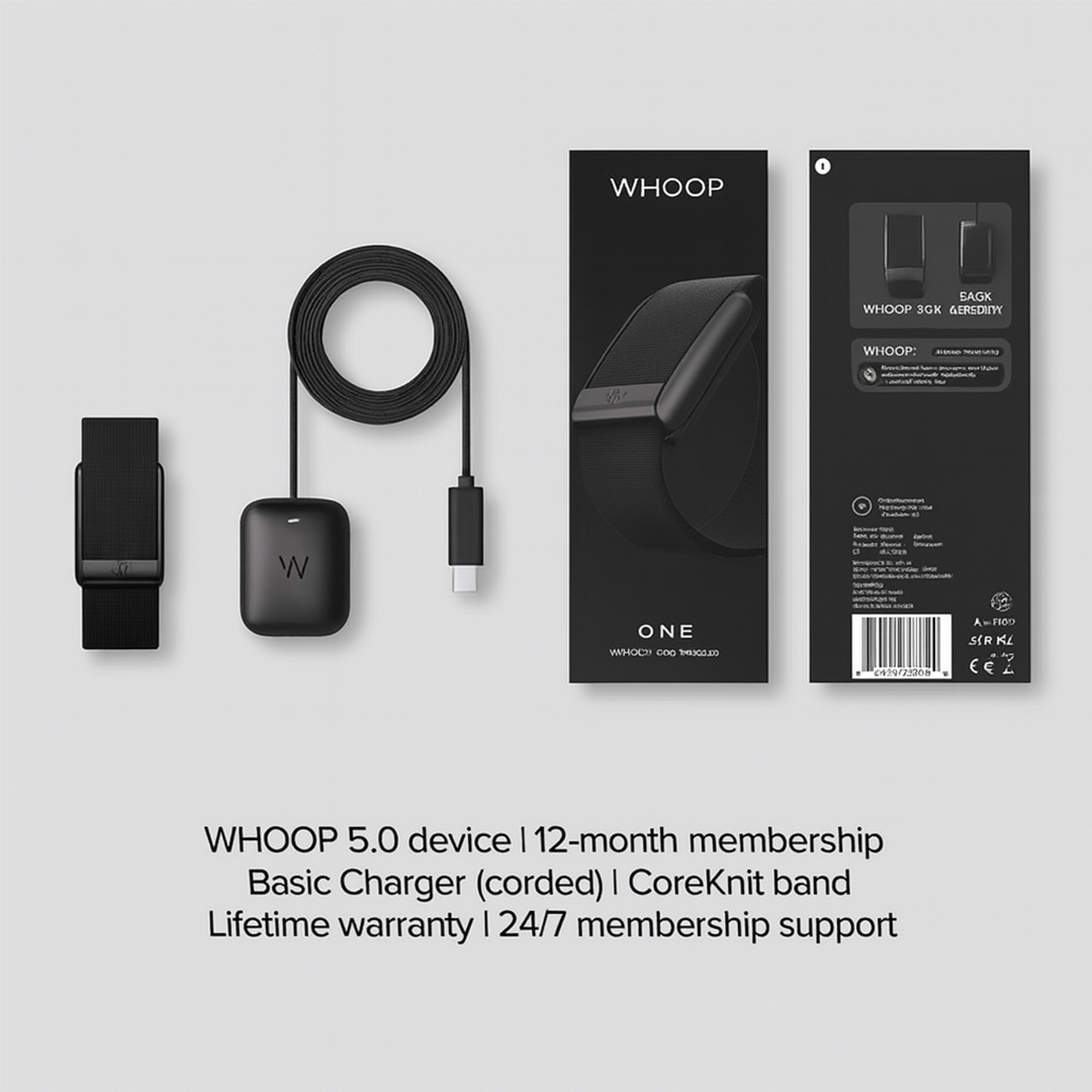 WHOOP One 5 Fitness Tracker Band ,Onyx Black
