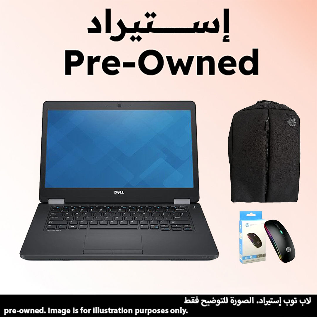 لاب توب استيراد ديل لاتيتيود - 5470 ، معالج انتل كور i5-6300U ، هارد 256 جيجا بايت SSD ، رام 8 جيجا بايت ، كارت شاشة انتل HD جرافيكس